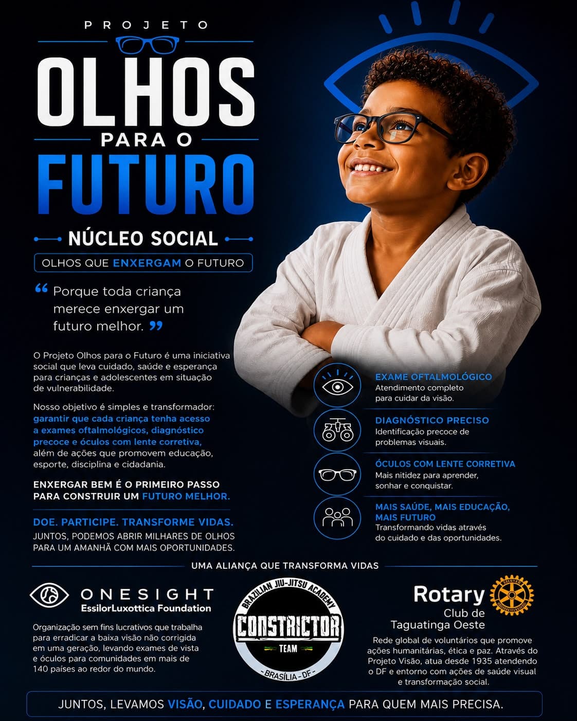 Aliança Constrictor Team, OneSight e Rotary Club